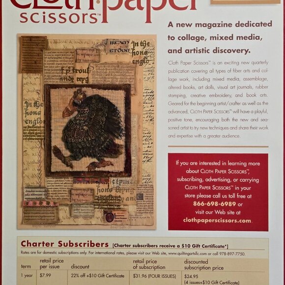 Quilting Arts Magazine Fall Issue 2004 Be Bold With Batiques And Bead All Over E - Picture 3 of 14